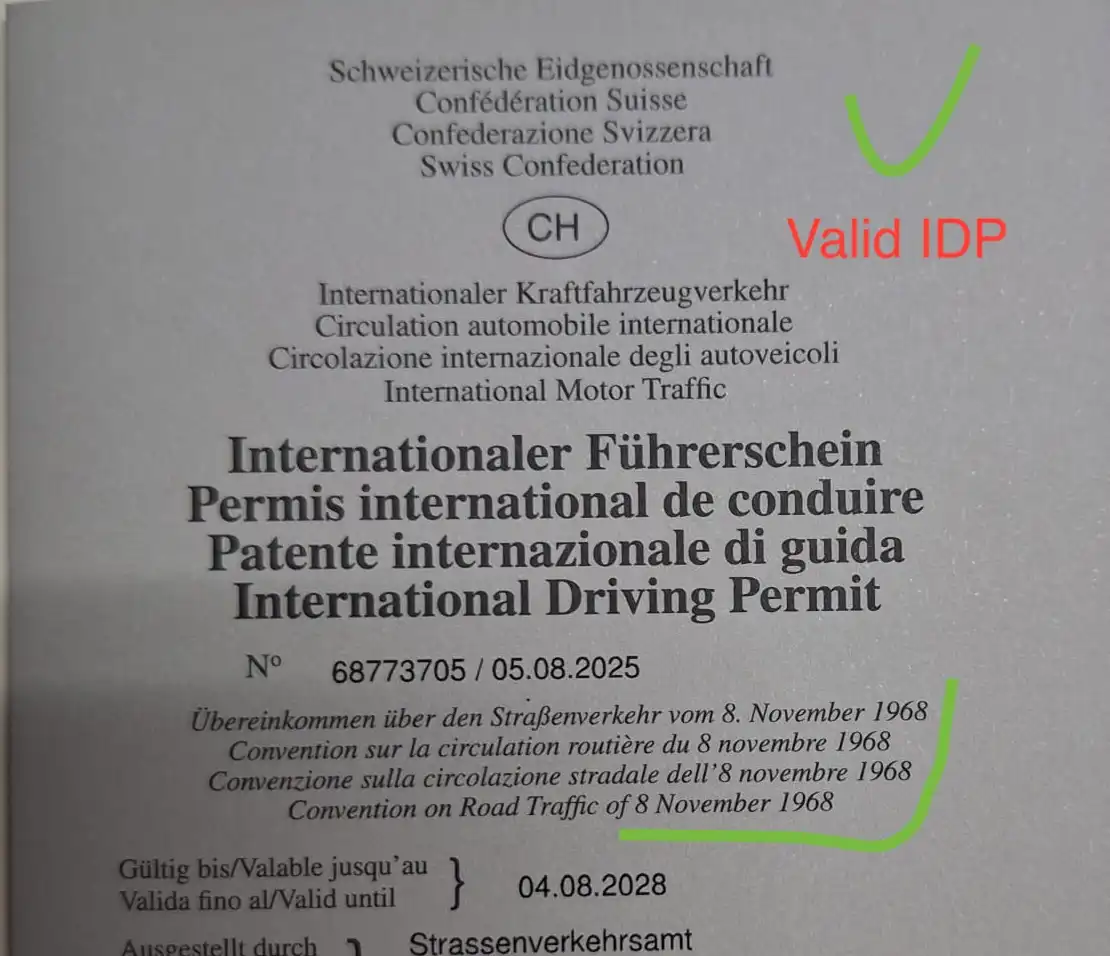 International driving permit for Ha Giang Loop